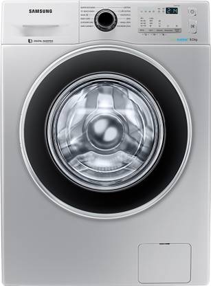 Samsung 8 kg Fully Automatic Front Load Washing Machine with In-built Heater Silver