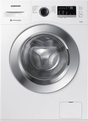 Samsung 6.5 kg Inverter Fully Automatic Front Load Washing Machine with In-built Heater White