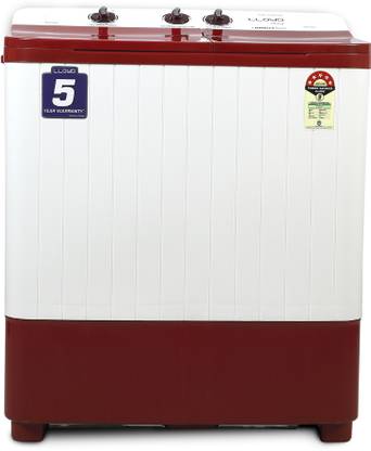 Lloyd by Havells 6.5 kg 1300 RPM, 2 Wash Programs, Magic Filter Semi Automatic Top Load Washing Machine Red