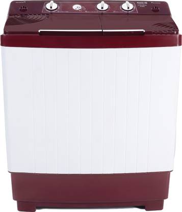 InnoQ 6.5 kg | Turbo Wash Technology | Magic Filter | Dynamic Pulsator | Collar Scrubber | Semi Automatic Top Load Washing Machine Maroon, White