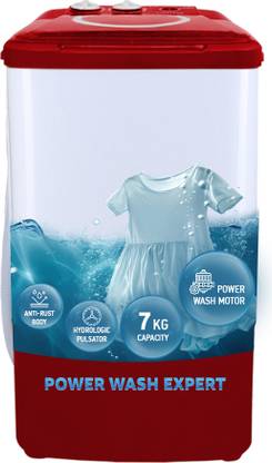 ONIDA 7 kg Washer only White, Maroon