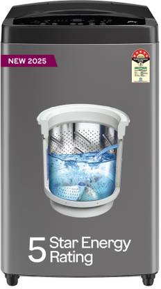 Godrej 7.5 kg Inbuilt Heater with Unbalanced Load Sensing Fully Automatic Top Load Washing Machine with In-built Heater Grey
