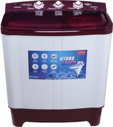ONIDA 7 kg Semi Automatic Top Load Washing Machine Red