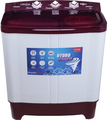 ONIDA 7 kg Semi Automatic Top Load Washing Machine Red