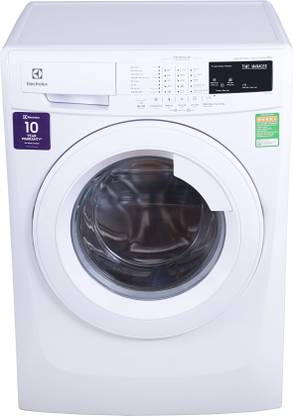 Electrolux 8 Kg Fully Automatic Front Load Washing Machine with In-built Heater White