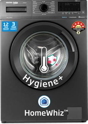 Voltas Beko by A Tata Product 6 kg Steam Wash and Bluetooth enabled Fully Automatic Front Load Washing Machine with In-built Heater Grey