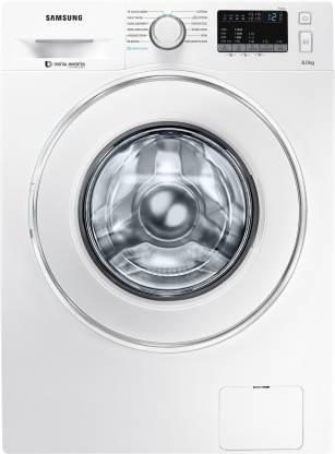 SAMSUNG 8 kg Inverter Fully Automatic Front Load Washing Machine with In-built Heater White