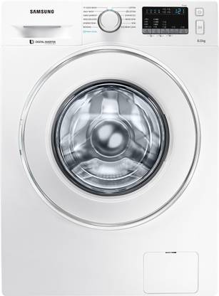 Samsung 8 kg Inverter Fully Automatic Front Load Washing Machine with In-built Heater White