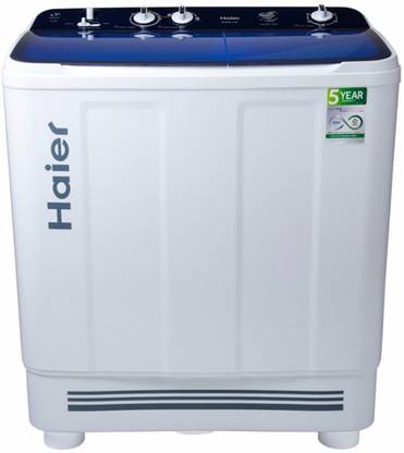 [For  ICICI Bank Credit] Haier 9 kg Semi Automatic Top Load Washing Machine White, Blue  (HTW90-1159)