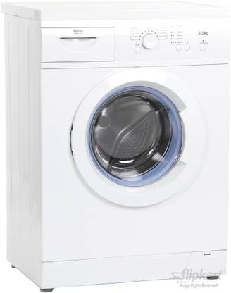 Haier 5.5 kg Fully Automatic Front Load Washing Machine with In-built Heater White