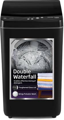 Voltas Beko by A Tata Product 6.5 kg Fully Automatic Top Load Washing Machine Black