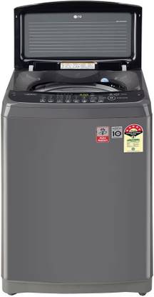 LG 7 kg Fully Automatic Top Load Washing Machine with In-built Heater Black