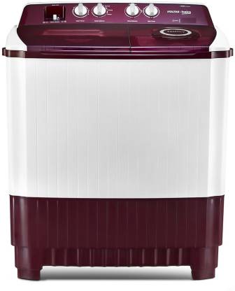 Voltas Beko by A Tata Product 12 kg A Tata Product Anti-allergen Hygiene Boost Washing Machine with Fast Dry and Water Proof IPX4 Panel Semi Automatic Top Load Maroon, White