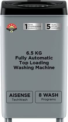 Acer 6.5 kg Fully Automatic Top Load Washing Machine Grey