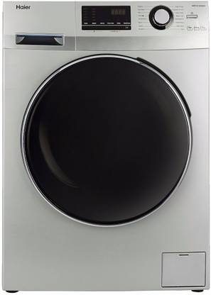 Haier 7 kg Fully Automatic Front Load Washing Machine with In-built Heater Grey