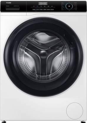 Haier 6.5 kg Fully Automatic Front Load Washing Machine with In-built Heater Black, White