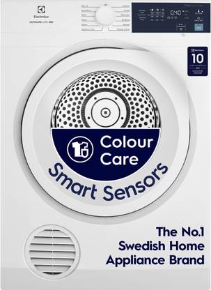 Electrolux 7.5 kg Smart Sensors, Colour Care,Venting Dryer with Reverse Tumbling, White,UltimateCare 300, Dryer White