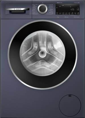 BOSCH 8 kg Fully Automatic Front Load Washing Machine with In-built Heater Blue