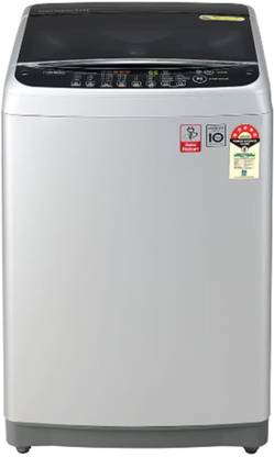 LG 8 kg Fully Automatic Top Load Washing Machine with In-built Heater Silver