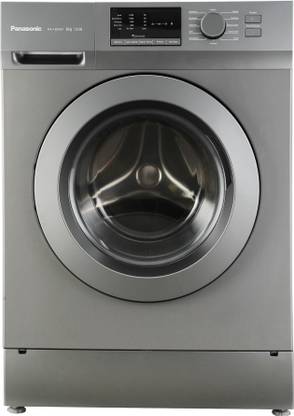 Panasonic 8 kg Fully Automatic Front Load Washing Machine with In-built Heater Grey