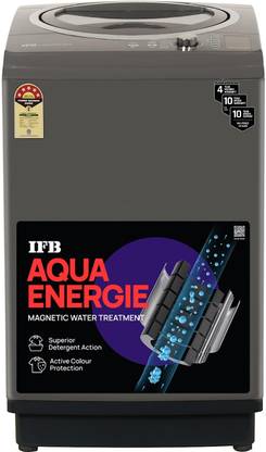 IFB 8 kg 5 Star 3D Wash System, Triadic Pulsator, Smart Sense Fully Automatic Top Load Washing Machine Grey