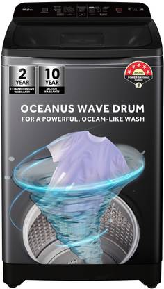 Haier 7 kg Fully Automatic Top Load Washing Machine Grey