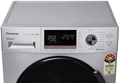 Panasonic 7 kg Fully Automatic Front Load Washing Machine with In-built Heater Silver