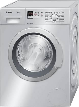 BOSCH 6.5 kg Fully Automatic Front Load Washing Machine with In-built Heater Silver