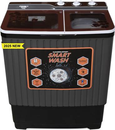 FOXSKY 8 kg Semi Automatic Top Load Washing Machine Grey