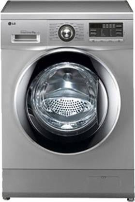 LG 8 kg Fully Automatic Front Load Washing Machine with In-built Heater Silver