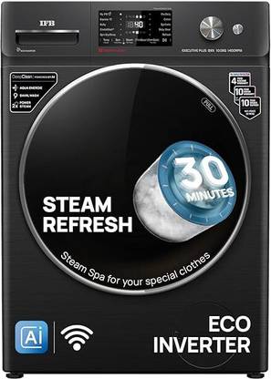 IFB 10 kg Fully Automatic Front Load Washing Machine with In-built Heater Black