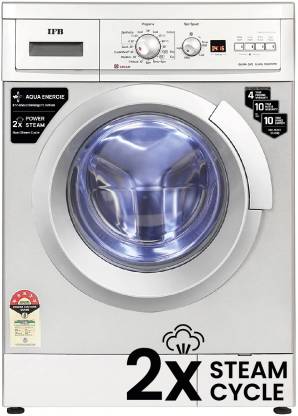 IFB 6.5 kg Powered by AI, 5 Star, 4 years Comprehensive Warranty� with 2x Steam Cycle Fully Automatic Front Load Washing Machine with In-built Heater Silver