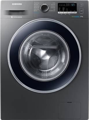 Samsung 7 kg Fully Automatic Front Load Washing Machine with In-built Heater Grey