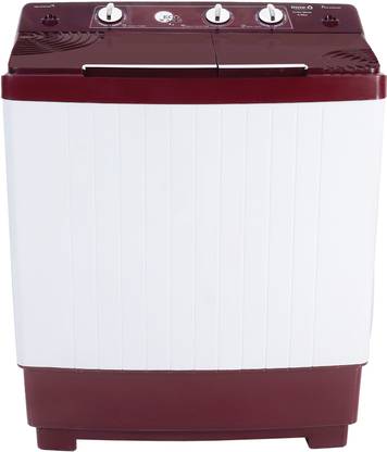InnoQ 6.5 Kg | Turbo Wash Technology | Magic Filter | Dynamic Pulsator | Collar Scrubber | Semi Automatic Top Load Washing Machine Maroon, White