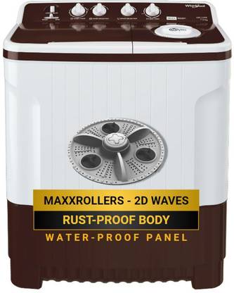Whirlpool 7 kg Semi Automatic Top Load Washing Machine Maroon, White