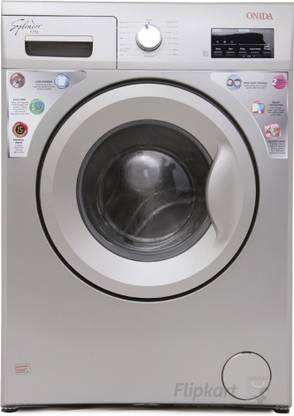 ONIDA 6 kg Fully Automatic Front Load Washing Machine with In-built Heater Silver