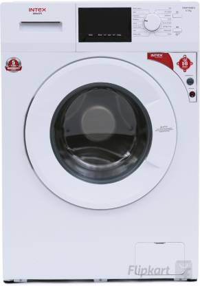 Intex 6 kg Fully Automatic Front Load Washing Machine with In-built Heater White