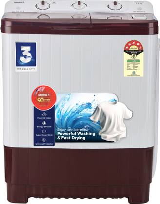 Admiral 7.5 kg Semi Automatic Top Load Washing Machine White