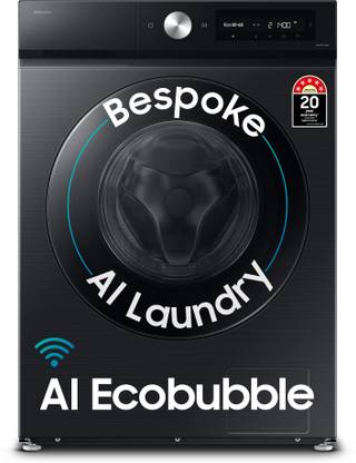 Samsung 12 kg Fully Automatic Front Load Washing Machine with In-built Heater Black, Grey