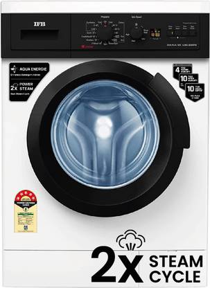 IFB 6 kg Steam Wash, Hard Water Wash, Active Color Protection Fully Automatic Front Load Washing Machine with In-built Heater White