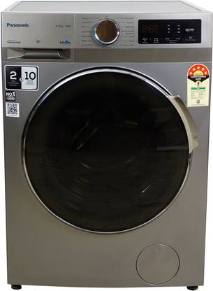 Panasonic 9 kg Fully Automatic Front Load Washing Machine with In-built Heater Grey