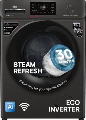 IFB 7 kg Fully Automatic Front Load Washing Machine with In-built Heater Black