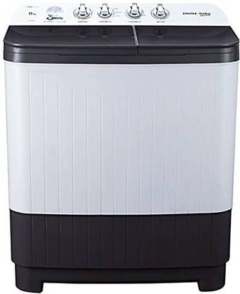 Voltas Beko by A Tata Product 8 kg Semi Automatic Top Load Washing Machine with In-built Heater White