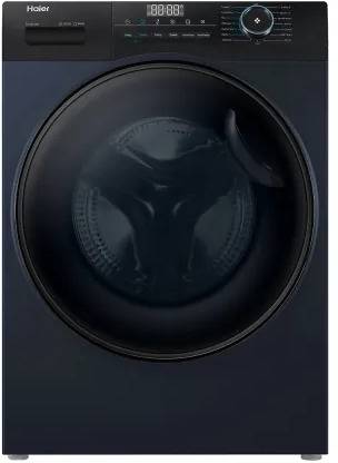 Haier 8 kg Fully Automatic Front Load Washing Machine with In-built Heater Black