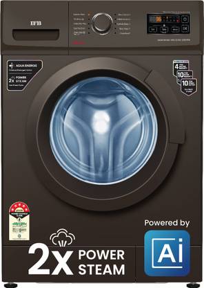 IFB 8 kg 5 Star AI Powered,� with 2X Power Steam Fully Automatic Front Load Washing Machine with In-built Heater Brown