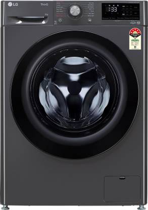 LG 9 kg with Wi-Fi EnabledAI Direct Drive Technology Fully Automatic Front Load Washing Machine with In-built Heater Black