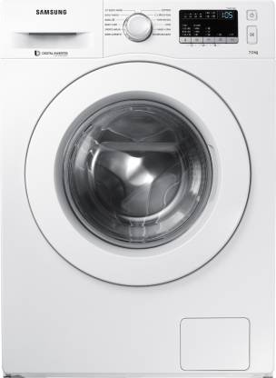 SAMSUNG 7 kg Fully Automatic Front Load Washing Machine with In-built Heater White