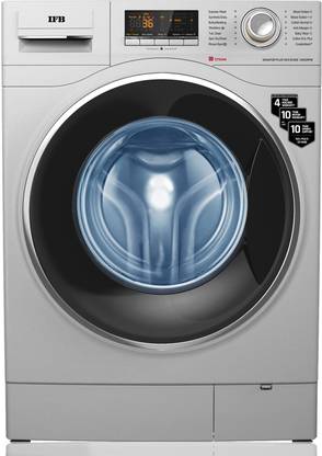 [For Flipkart Axis Bank Card] IFB 8 kg with Steam Wash, Aqua Energie, Anti-Allergen 4 years Comprehensive Warranty Fully Automatic Front Load Washing Machine with In-built Heater Silver  (SENATOR PLUS SXS 8014)