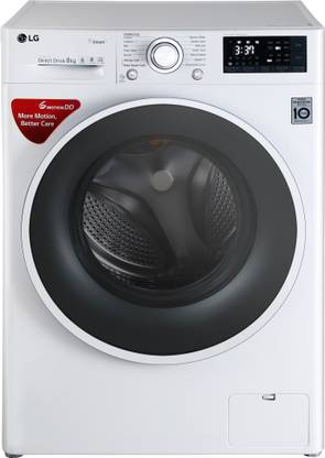 LG 8 kg Inverter with Allergy Care Fully Automatic Front Load Washing Machine with In-built Heater White