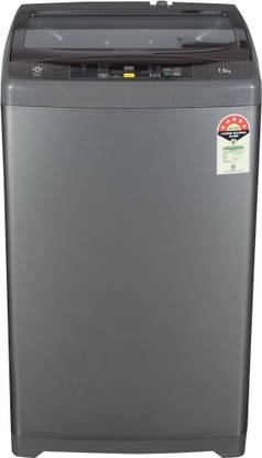 Haier 7.5 kg Fully Automatic Top Load Washing Machine Grey